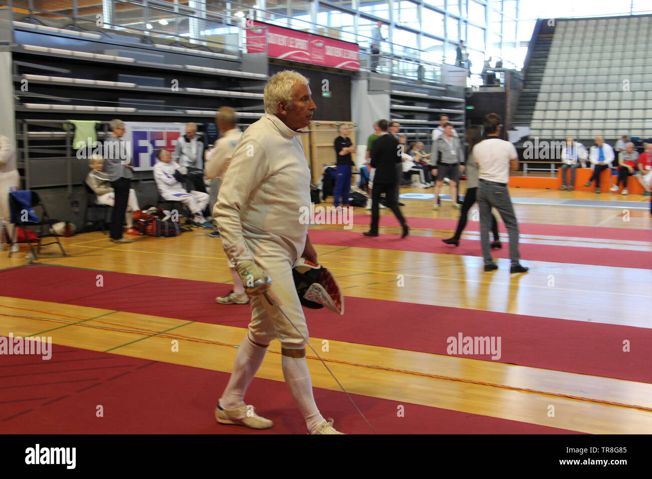 Championnat d'Europa d'Escrime Vétérans à Cognac (1ère journée) Foto Stock