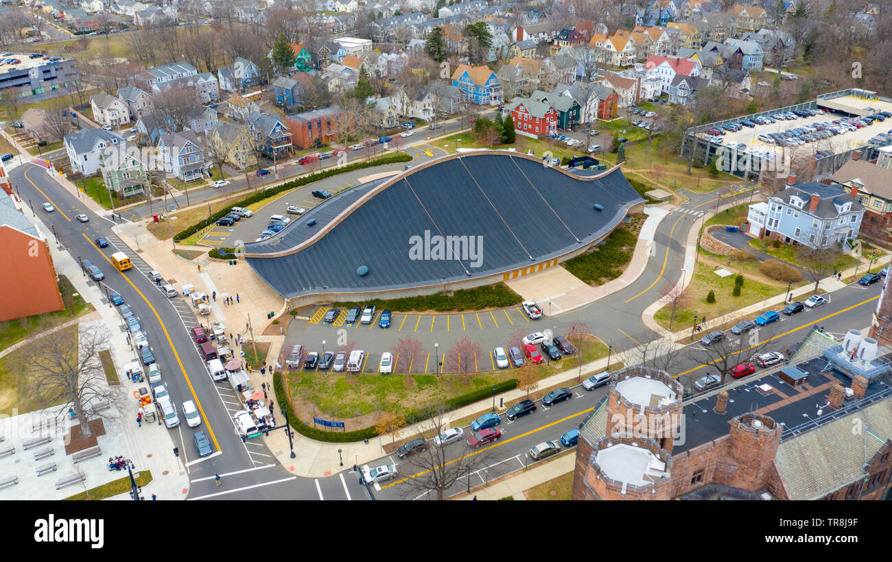 Ingalls Rink, pista da hockey, New Haven, CT, Stati Uniti d'America Foto Stock