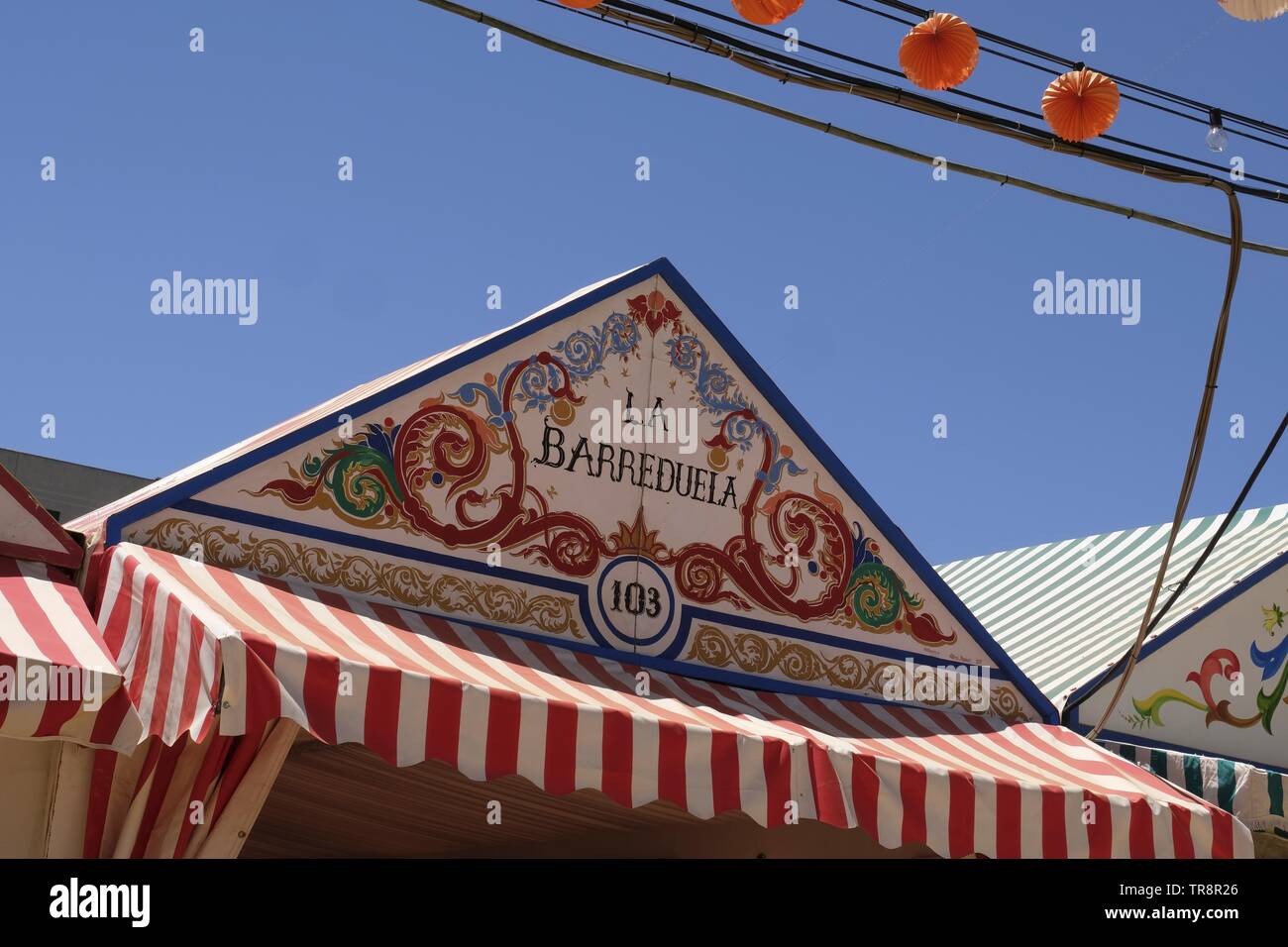La fiera di Siviglia, Feria de Abril Foto Stock