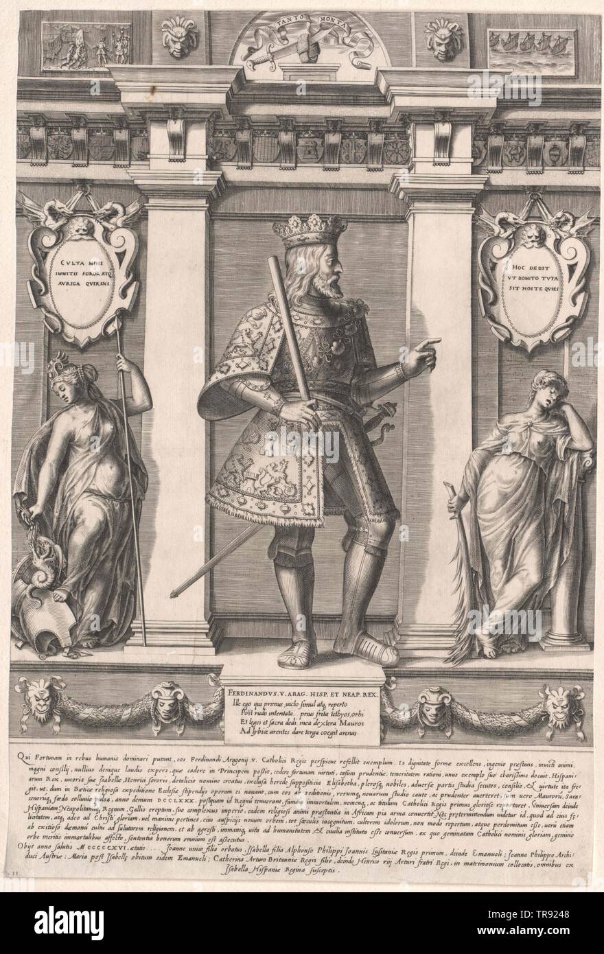 Ferdinando II, cosa Cattolica, re di Aragona, Additional-Rights-Clearance-Info-Not-Available Foto Stock