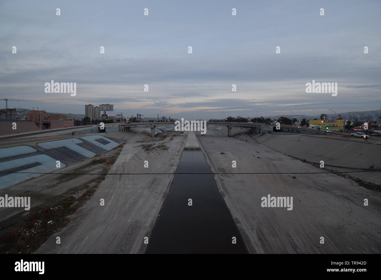 Tijuana - confine messicano a noi Foto Stock