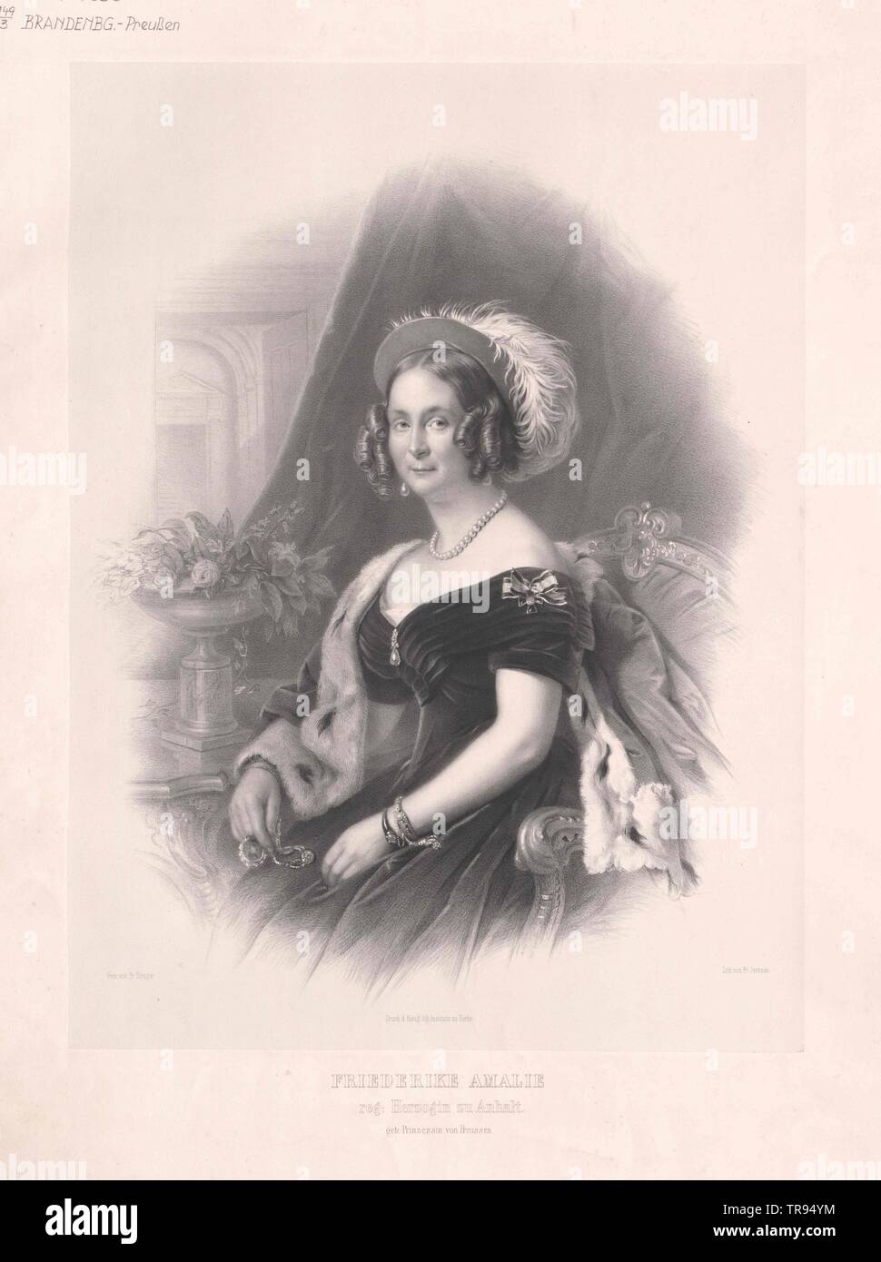 Friederike, principessa di Prussia, Additional-Rights-Clearance-Info-Not-Available Foto Stock