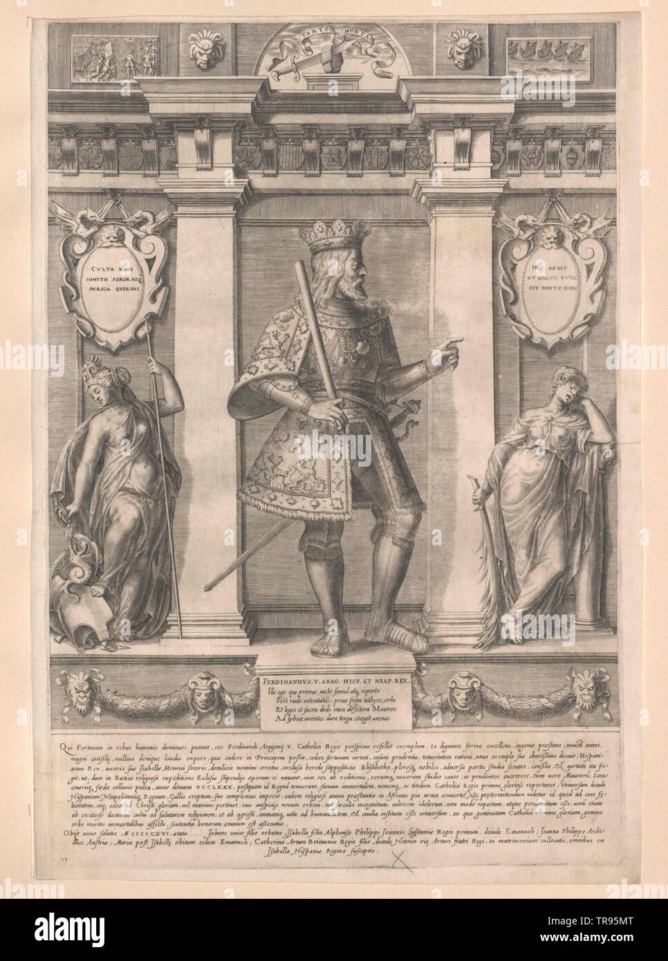 Ferdinando II, cosa Cattolica, re di Aragona, Additional-Rights-Clearance-Info-Not-Available Foto Stock