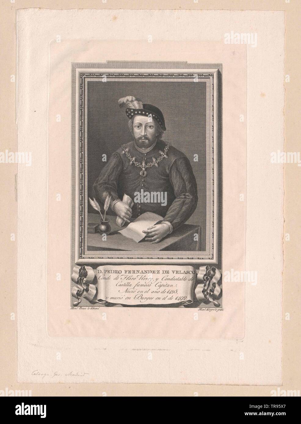 Fernandez de Velasco, 1° Conde de Haro, Pedro, Additional-Rights-Clearance-Info-Not-Available Foto Stock