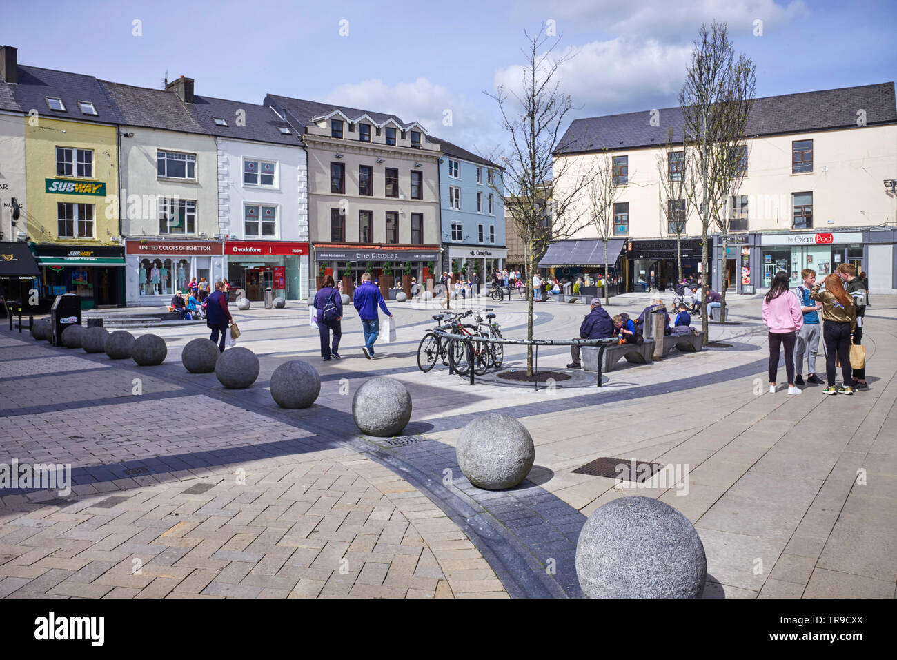 La piazza di Tralee, in Irlanda Foto Stock