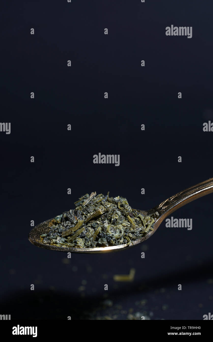 Jiaogulan erba è anche indicato come l'erba dei immortali e venduto. Foto Stock