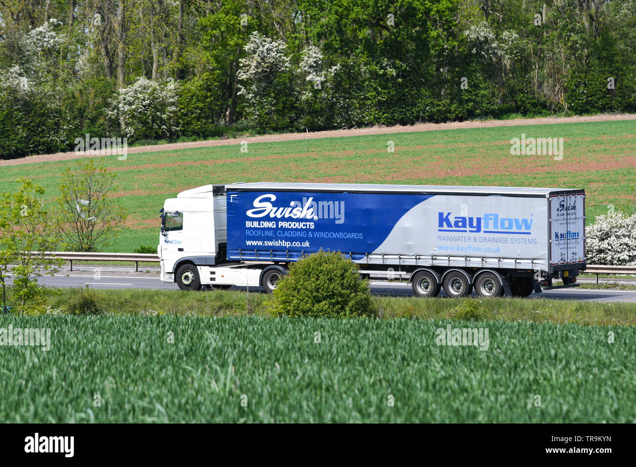 Automezzi pesanti sulla a42 in Leicestershire Foto Stock