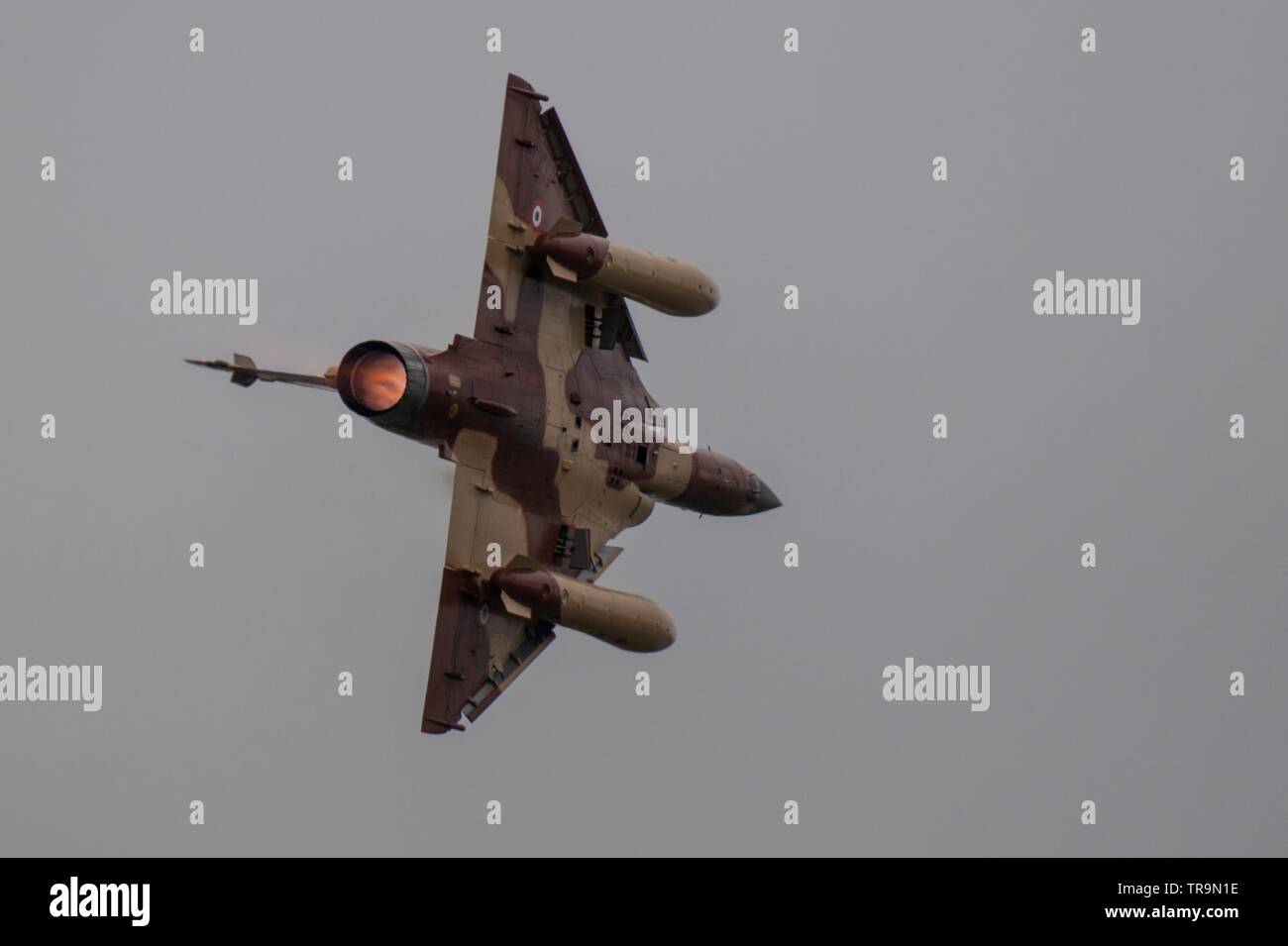 Unico Mirage 2000D volato da Couteau Delta Team Display Foto Stock