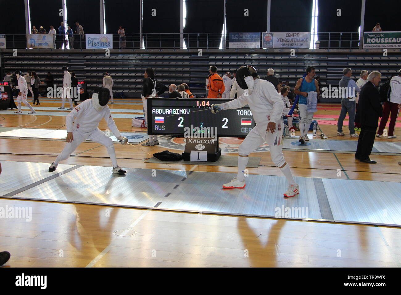 Championnat d'Europa d'Escrime Vétérans à COGNAC (Charente) Foto Stock