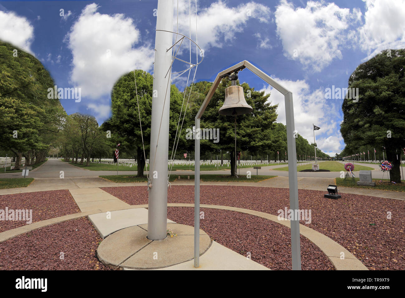 Long Island National Cemetery Farmingdale Long Island New York Foto Stock