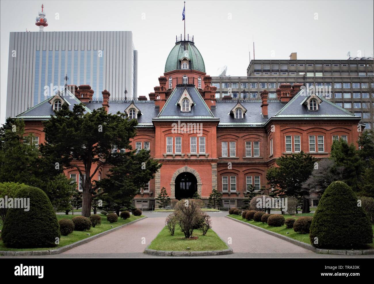 Ex Hokkaido Government Office, Sapporo, Hokkaido, Giappone Foto Stock