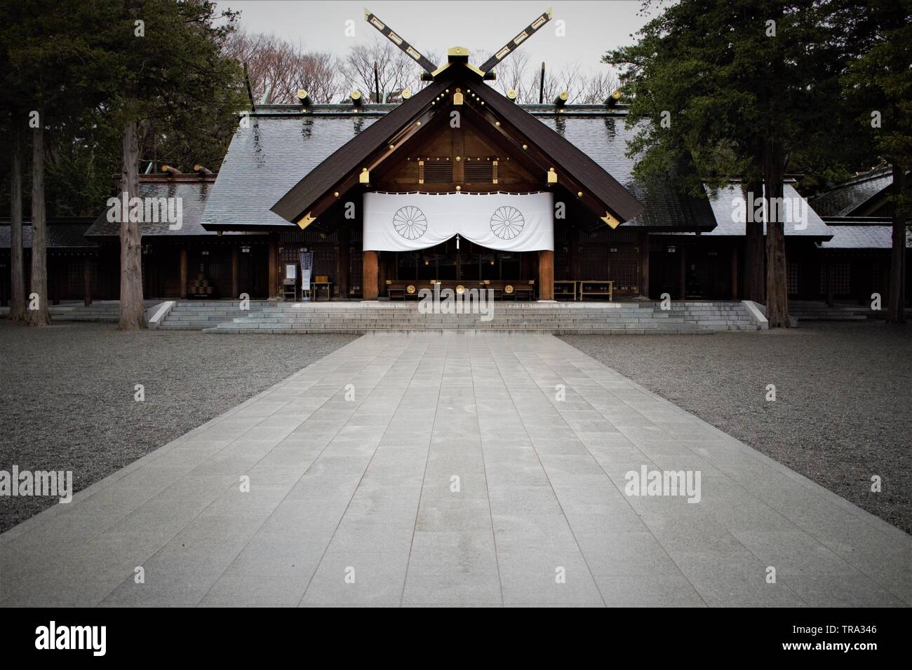 Hokkaido Santuario a Sapporo, Hokkaido, Giappone Foto Stock