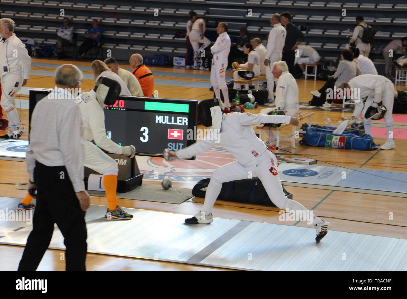 Championnat d'Europa d'Escrime Vétérans à COGNAC (Charente) Foto Stock