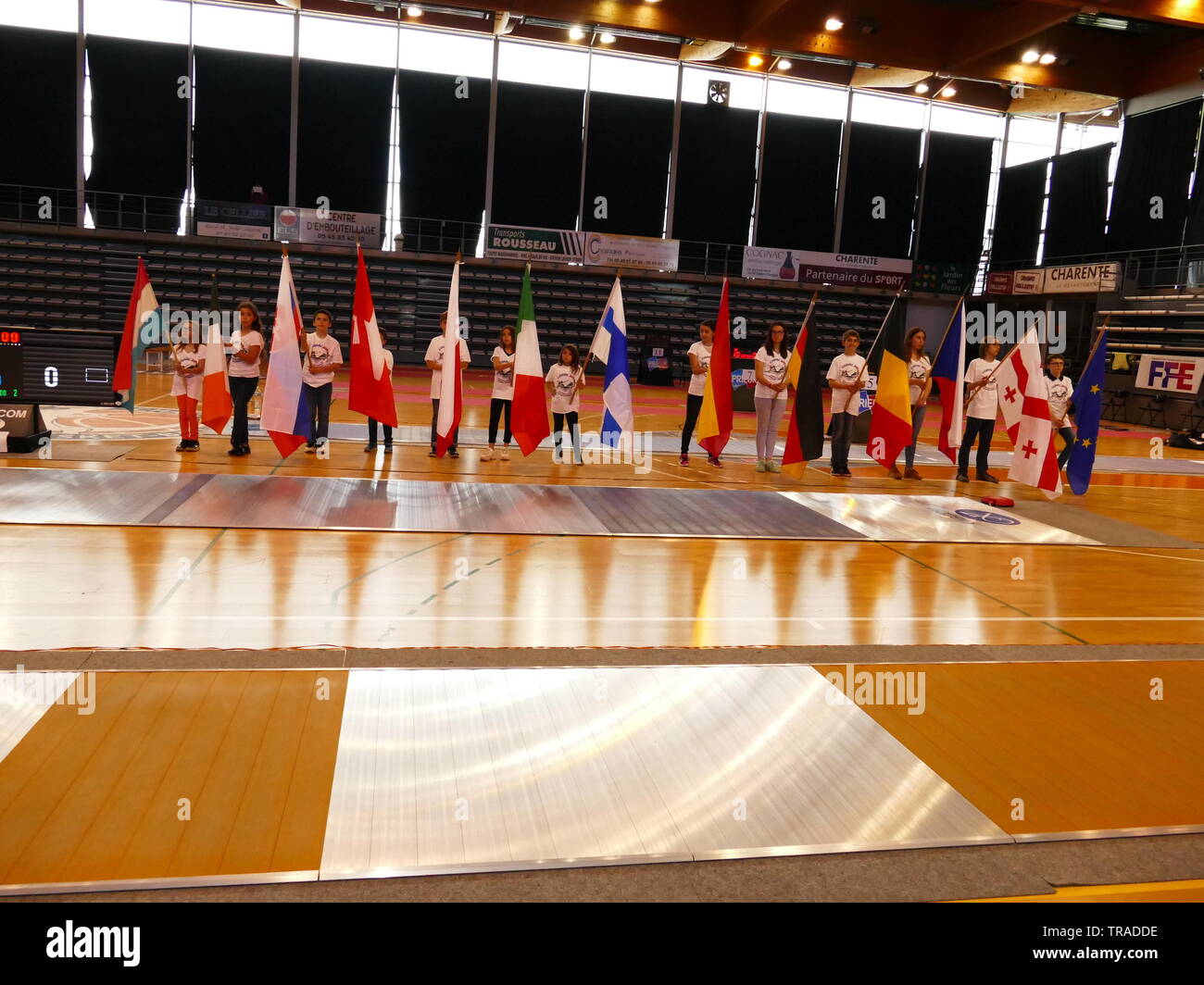 Championnat d'Europa d'Escrime Vétérans à COGNAC (Charente) Foto Stock