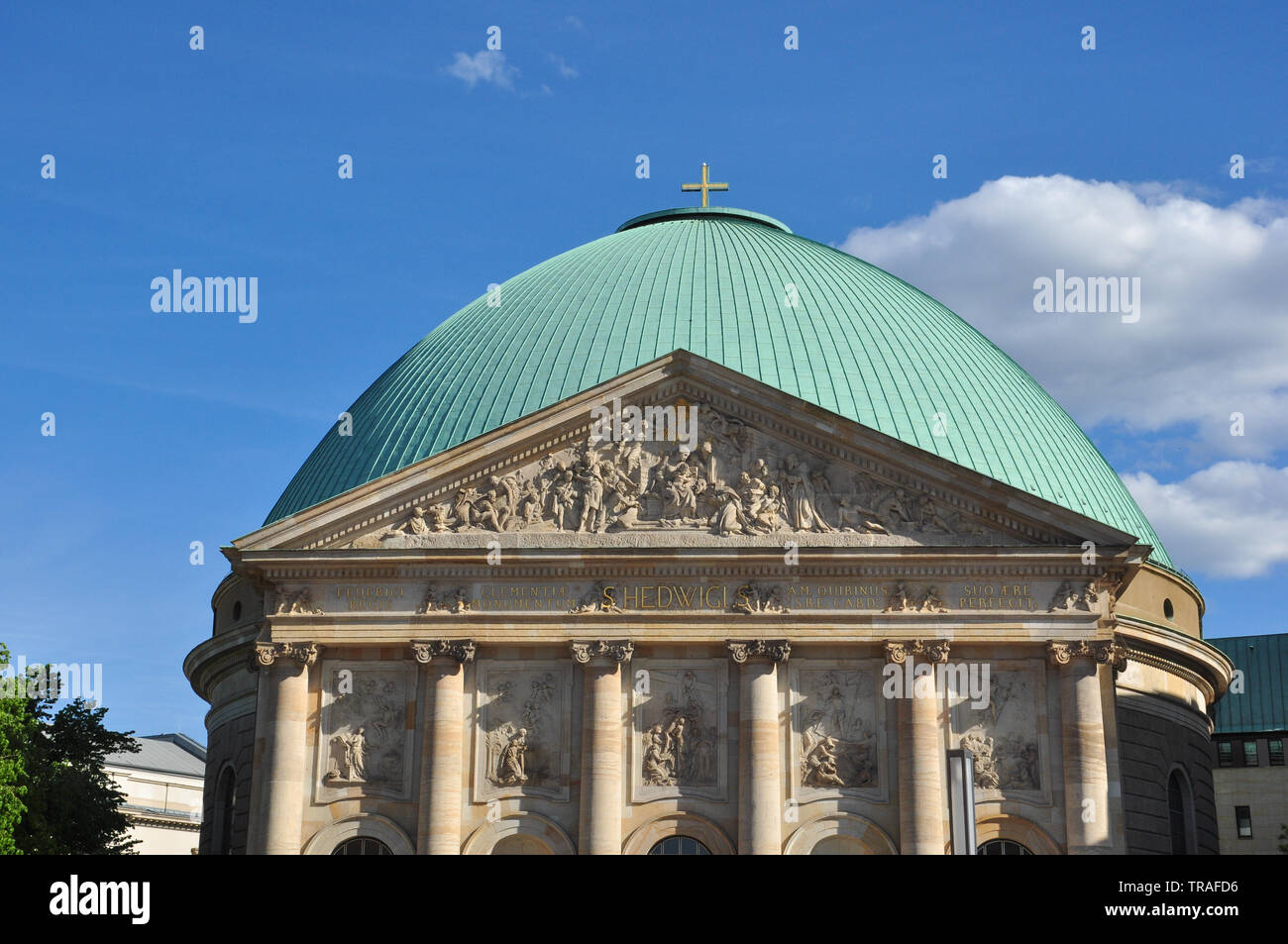 Santa Edvige la cattedrale, Bebelplatz, Berlino, Germania, Europa Foto Stock
