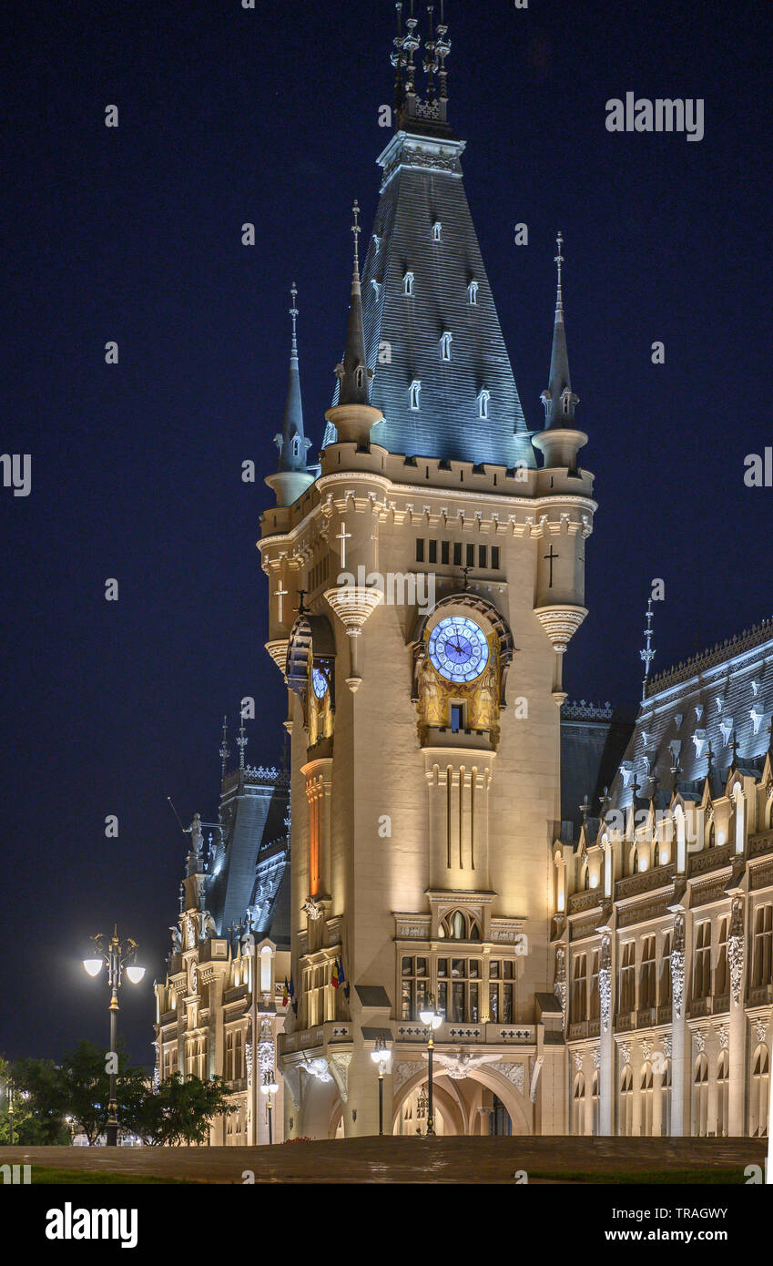 Palazzo della Cultura, Iasi, Romania Foto Stock