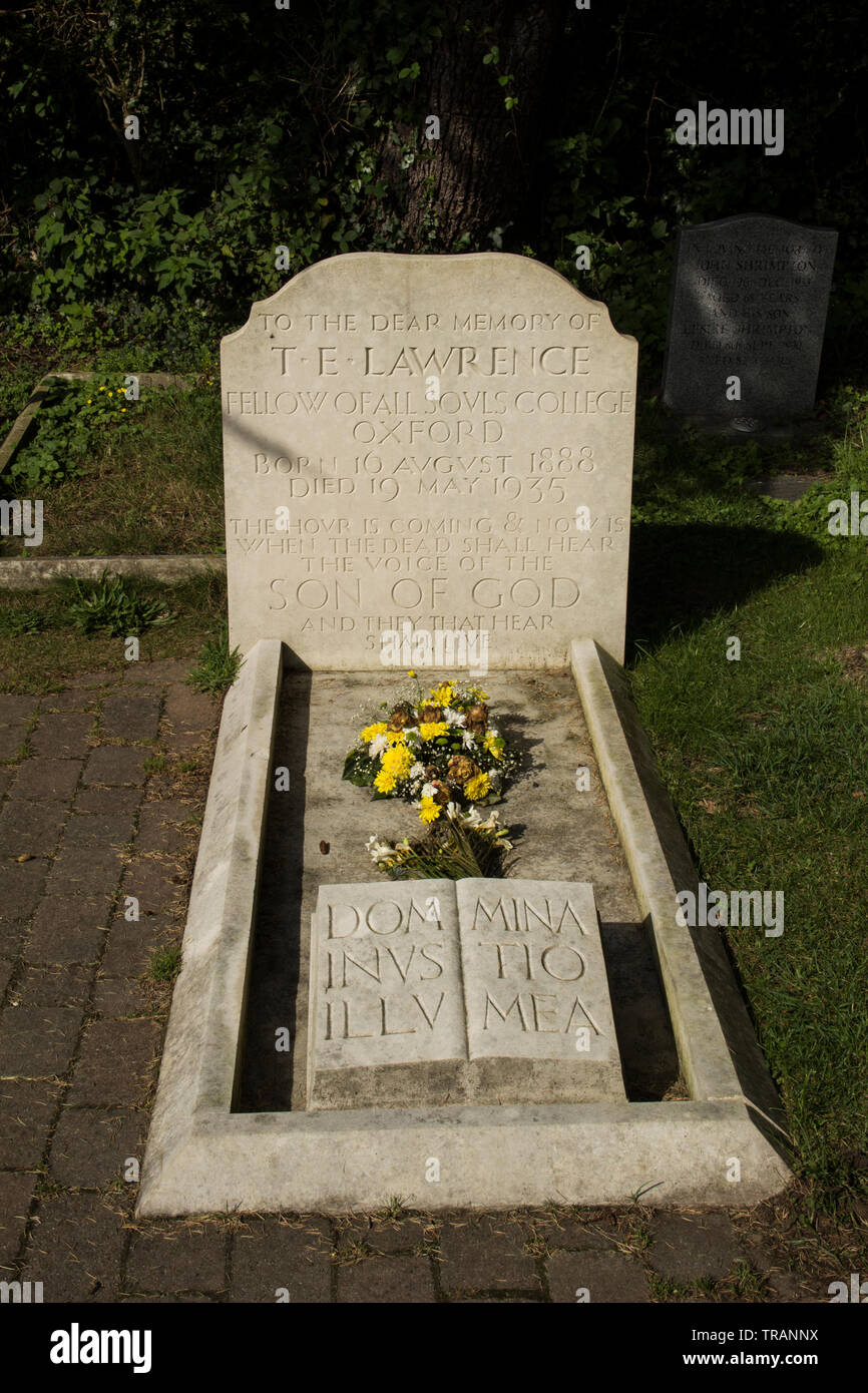 Lawrence d'Arabia's grave Foto Stock