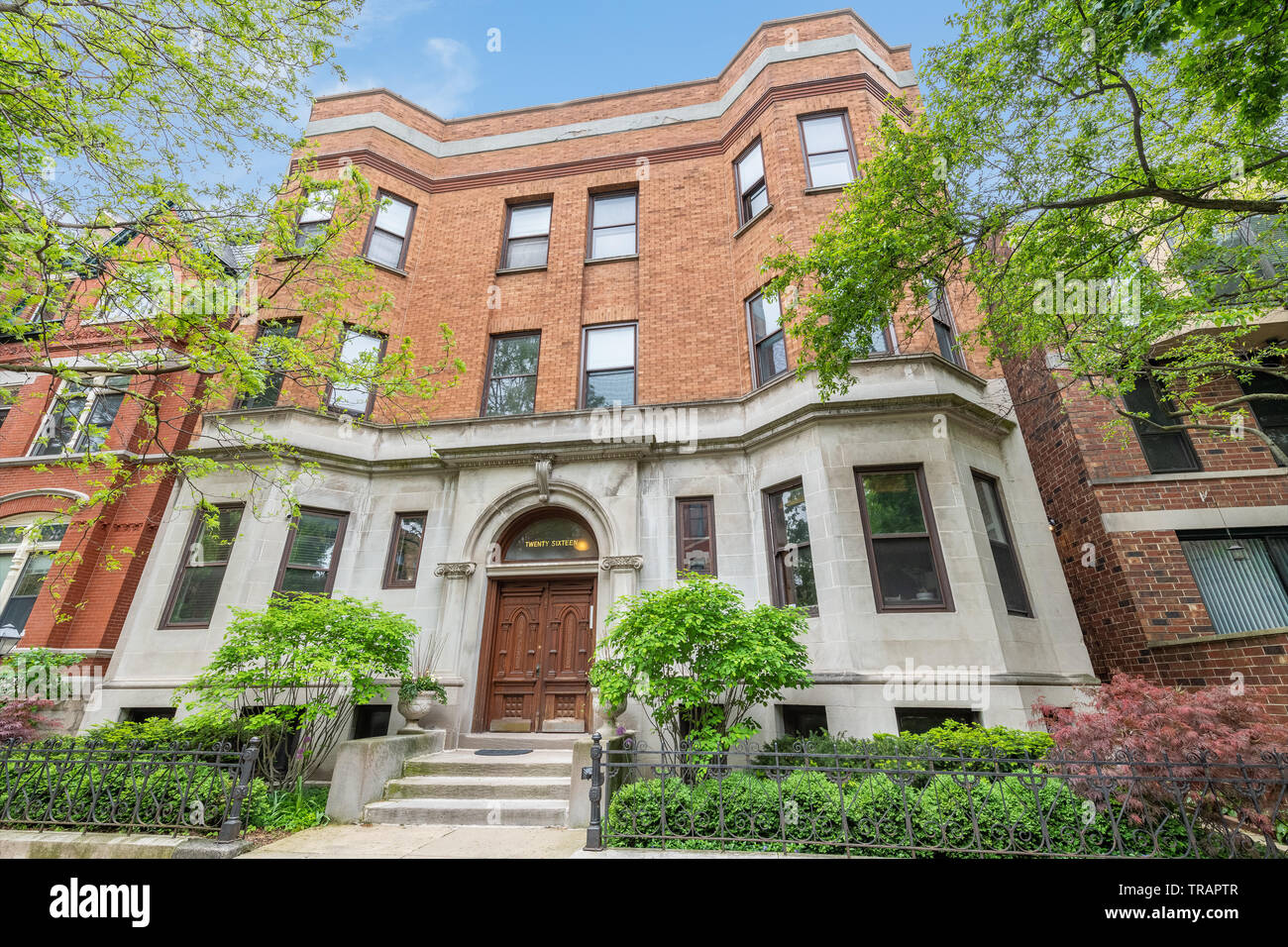 Edificio residenziale nel Lincoln Park quartiere Foto Stock