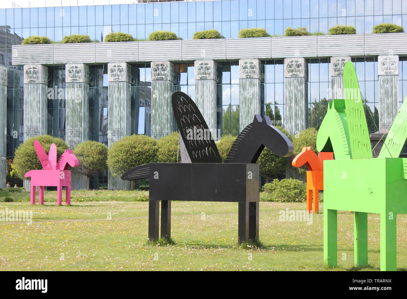 Pegasus a Varsavia Foto Stock