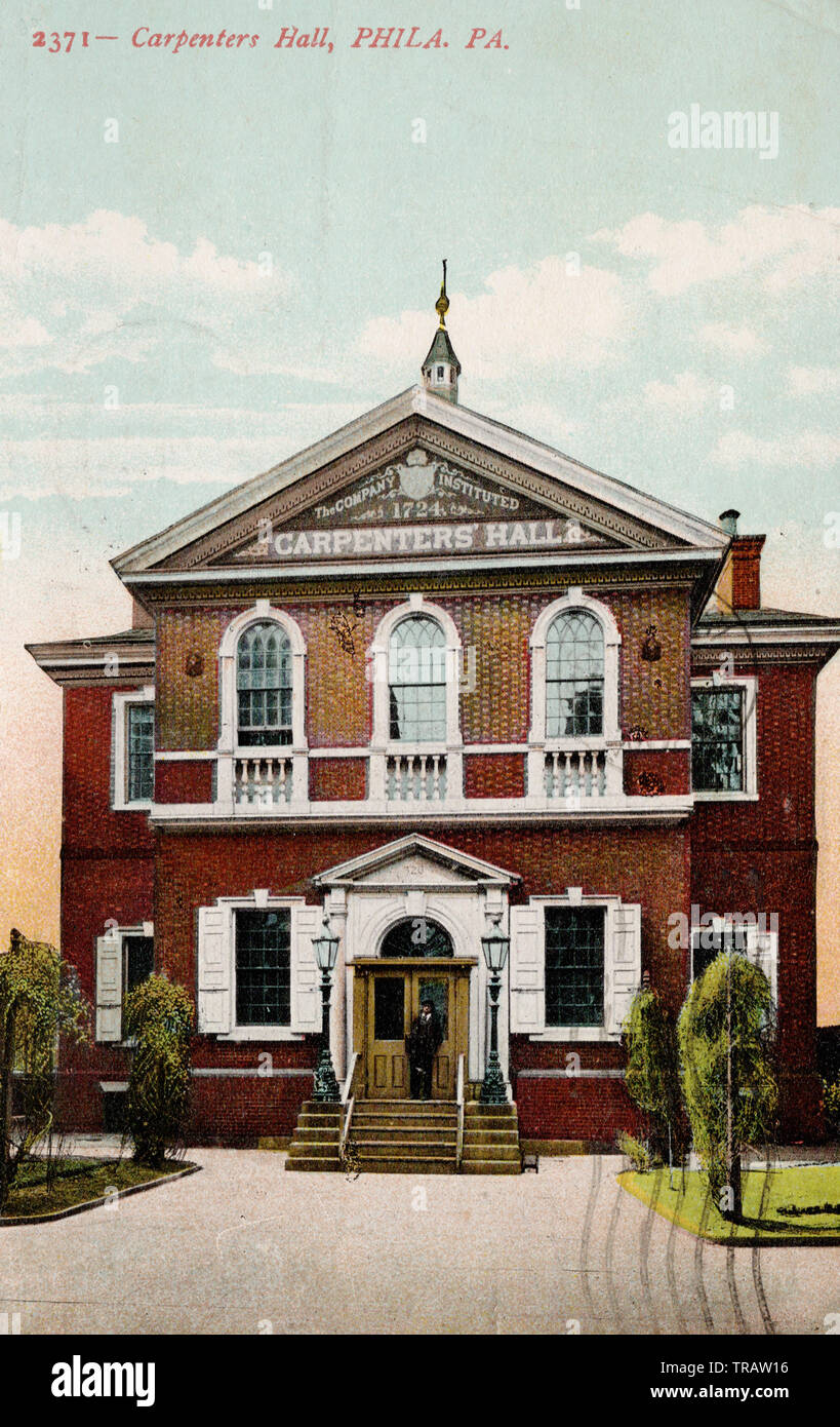 Carpenter's Hall di Philadelphia PA, Stati Uniti d'America Foto Stock