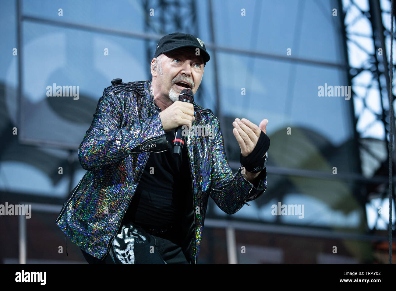 Milano, 1 Giugno 2019. Vasco Rossi in concerto allo stadio San Siro di  Milano. Copyright Davide Merli / Alamy Foto stock - Alamy