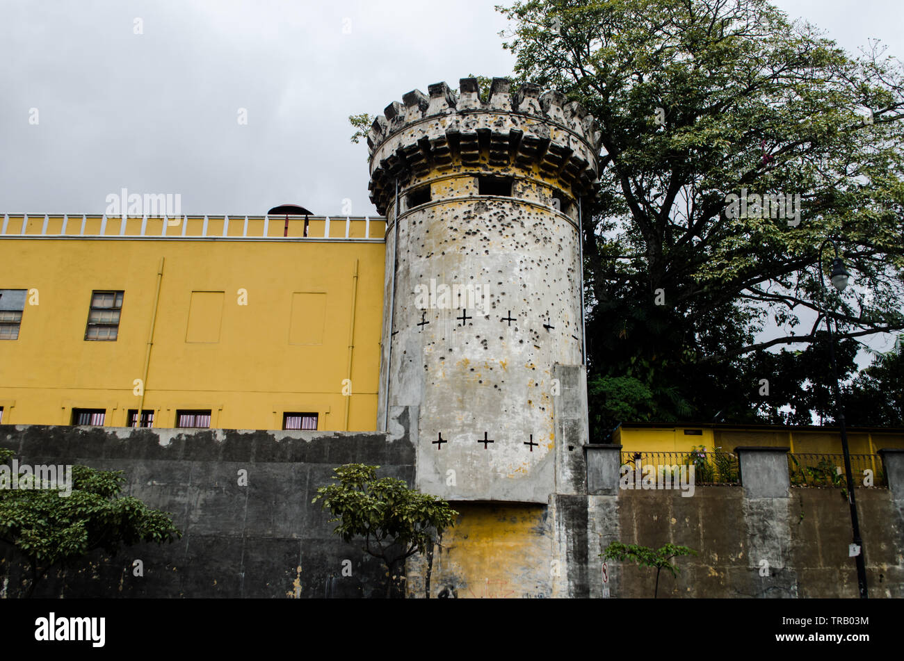Una torre del Museo Nazionale di San Jose. Molti reperti interessanti sono in mostra in una volta Bellavista fortezza. Foto Stock