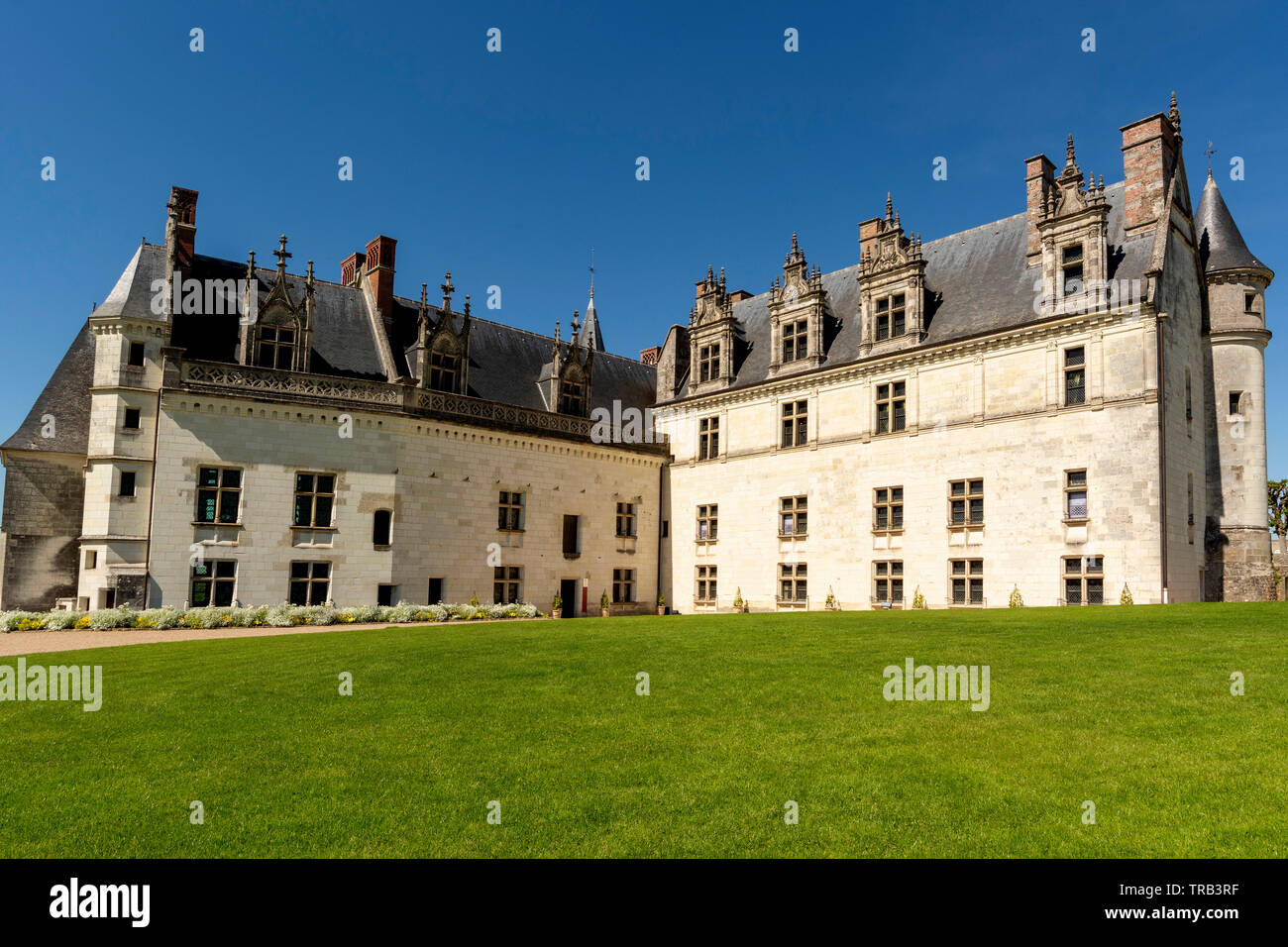 Castello rinascimentale di Amboise, valle della Loira, Sito Patrimonio Mondiale dell'Unesco, Indre et Loire department, Center-Val de Loire, Francia Foto Stock