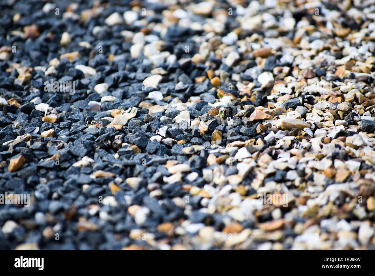 In bianco e nero di gradiente di ghiaia sfondo texture Foto Stock