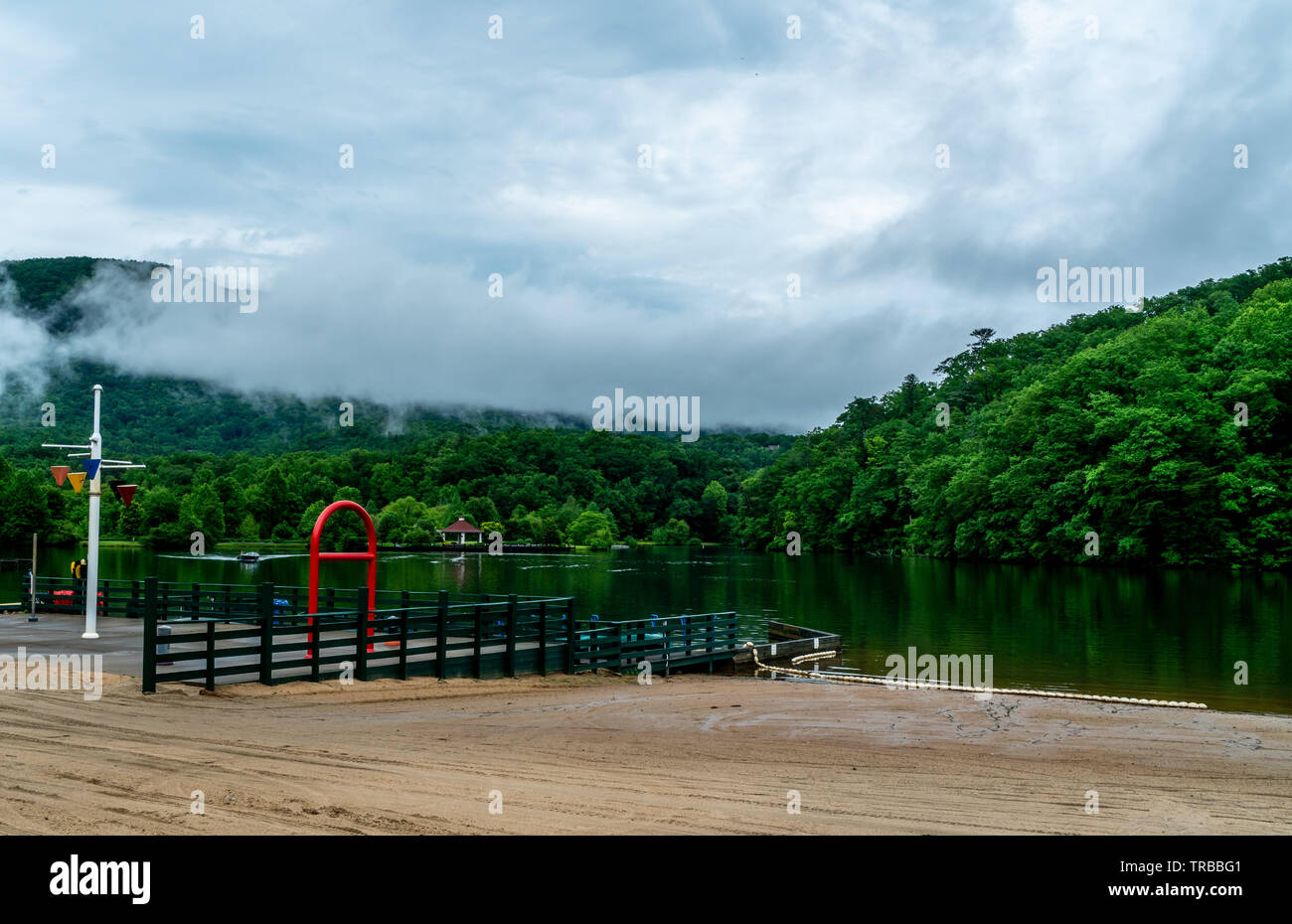 Il lago di esca in North Carolina è un posto fantastico in cui trascorrere un po' di tempo la famiglia di qualità.La famiglia, Foto Stock