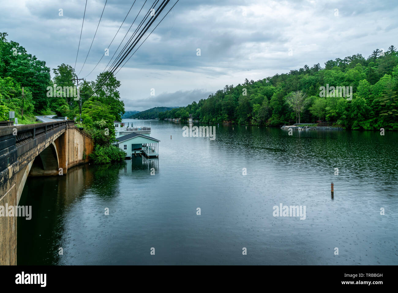 Il lago di esca in North Carolina è un posto fantastico in cui trascorrere un po' di tempo la famiglia di qualità.La famiglia, Foto Stock