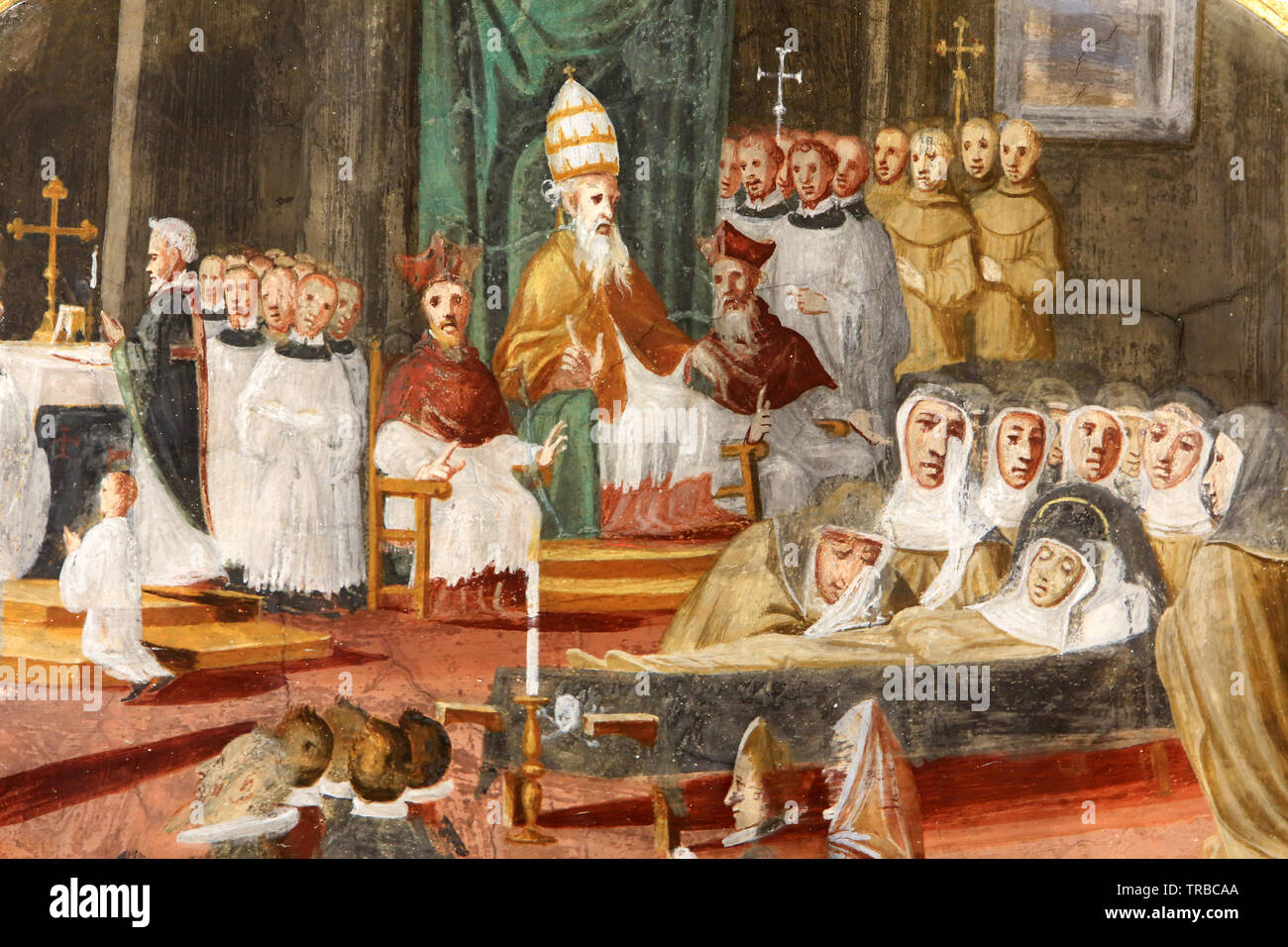 La morte della Vergine Maria. Chiesa dell'Annunciazione. Chiesa di