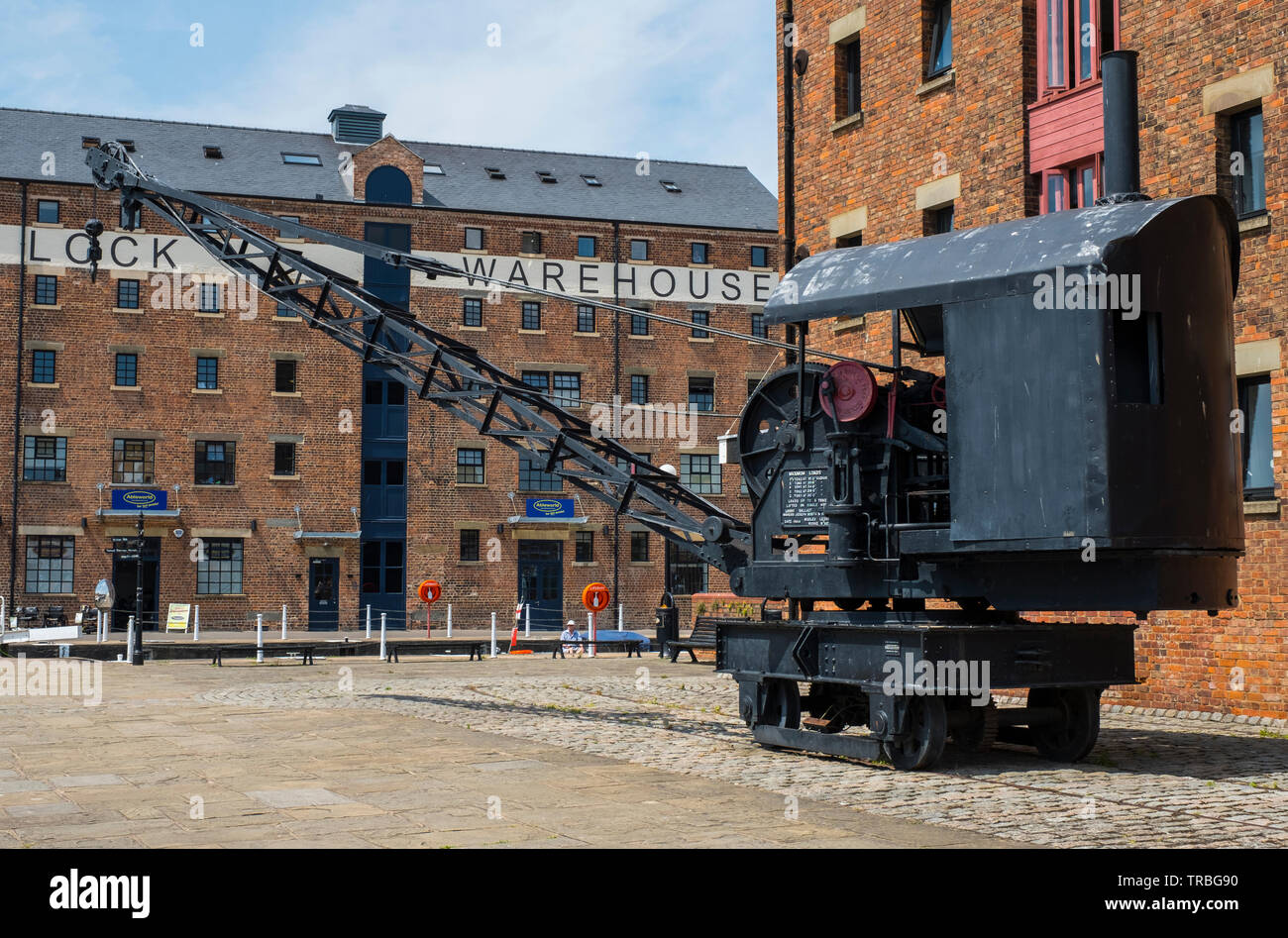 Gloucester Docks, Gloucester, Gloucestershire, Inghilterra, Europa Foto Stock