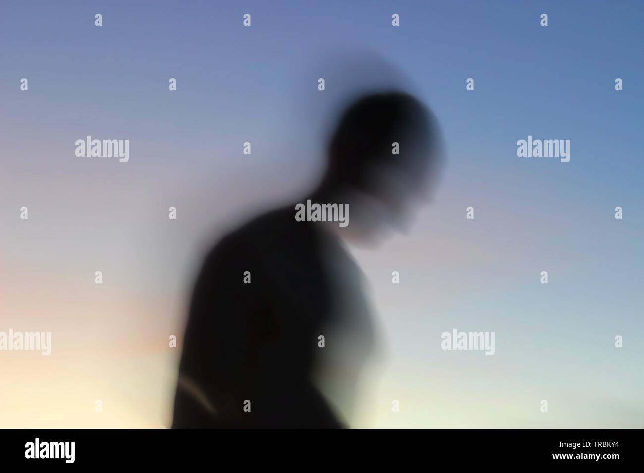 In movimento Foto Stock