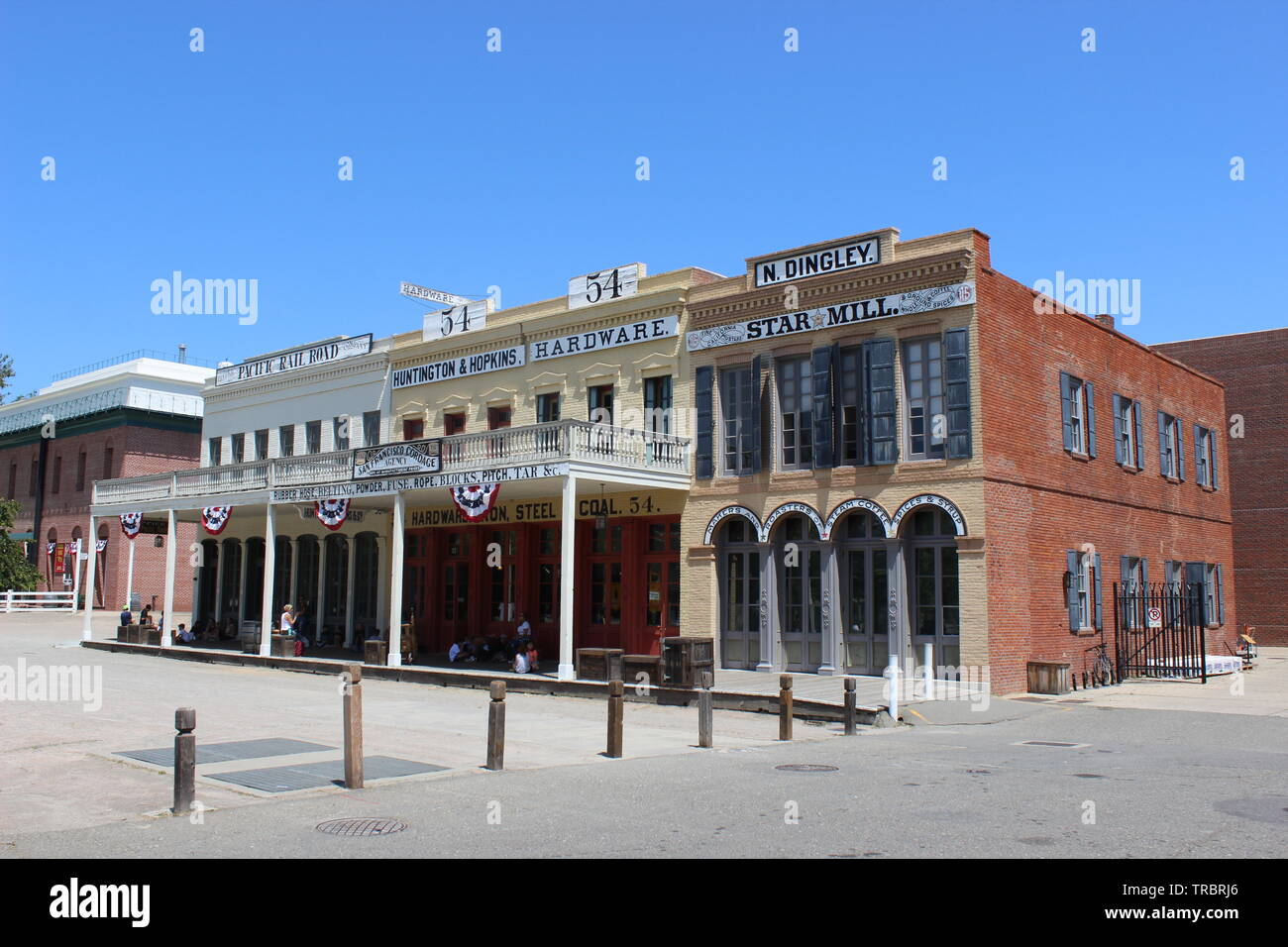 Quattro grandi House, Old Sacramento, California Foto Stock