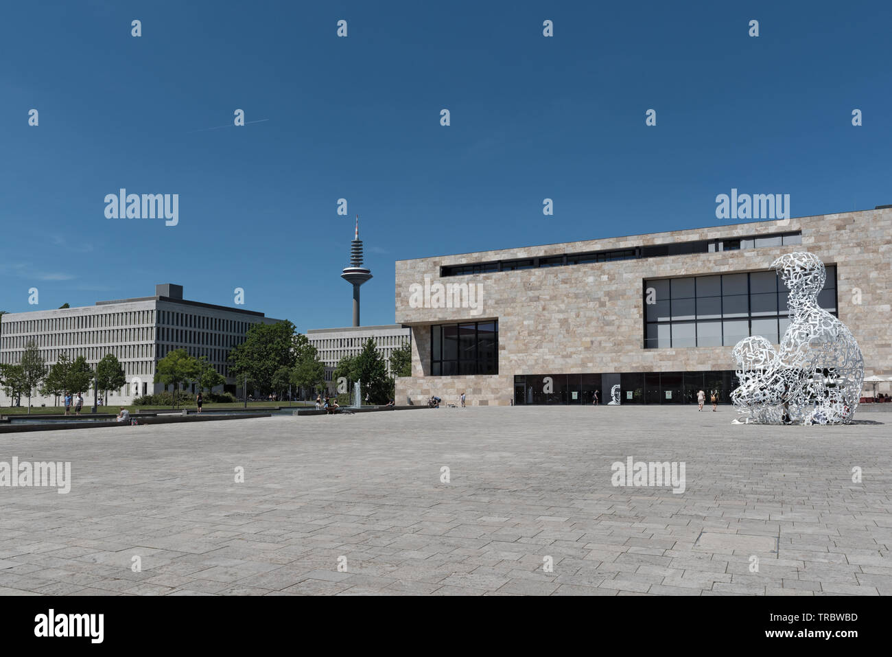 Edificio del campus westend di Goethe university Frankfurt Germania Foto Stock