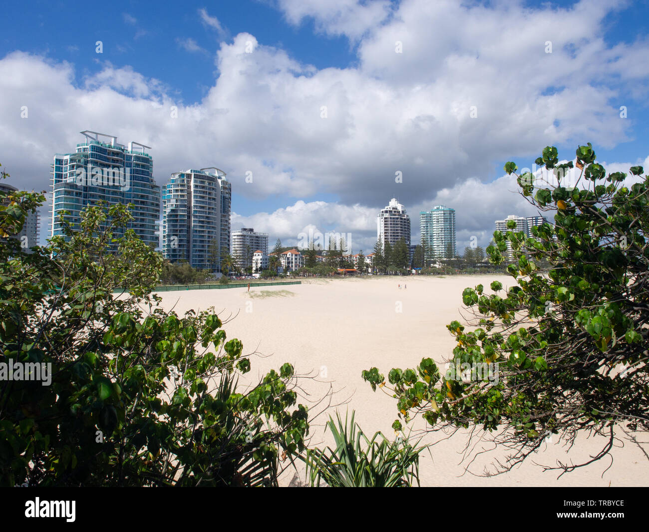 Coolangatta Cityscape sulla Gold Coast Foto Stock