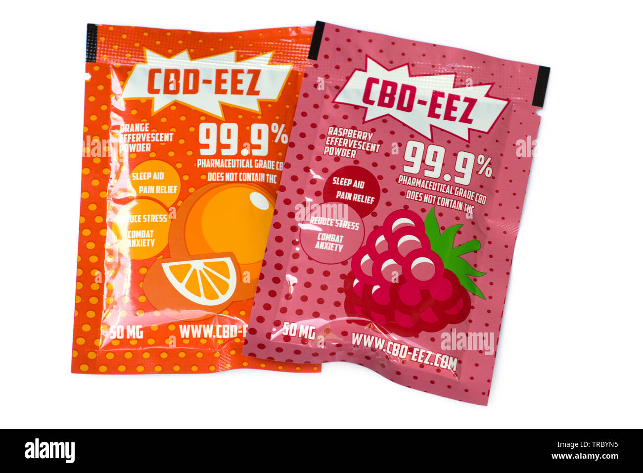 Polvere effervescente, Cannabis bevanda contenente CBD Foto Stock