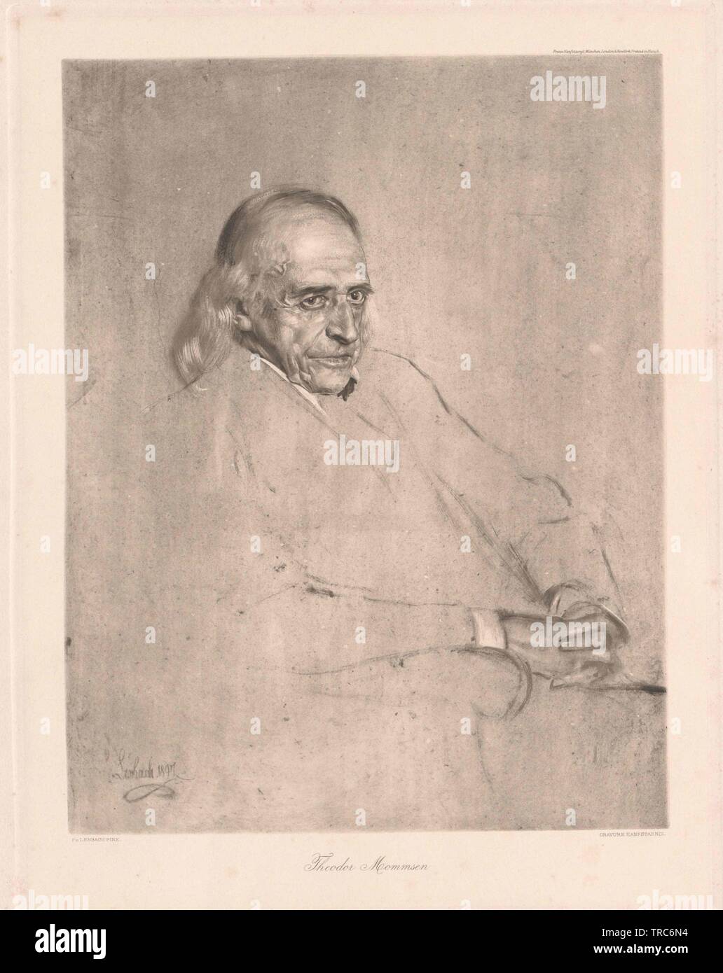 Mommsen, Theodor, Additional-Rights-Clearance-Info-Not-Available Foto Stock