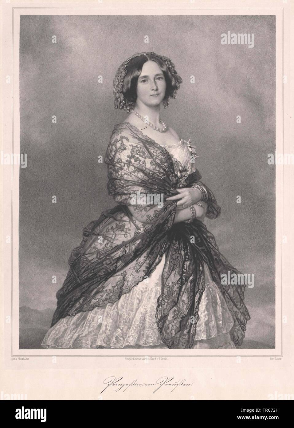 Augusta, principessa di Sassonia-weimar Eisenach, Additional-Rights-Clearance-Info-Not-Available Foto Stock