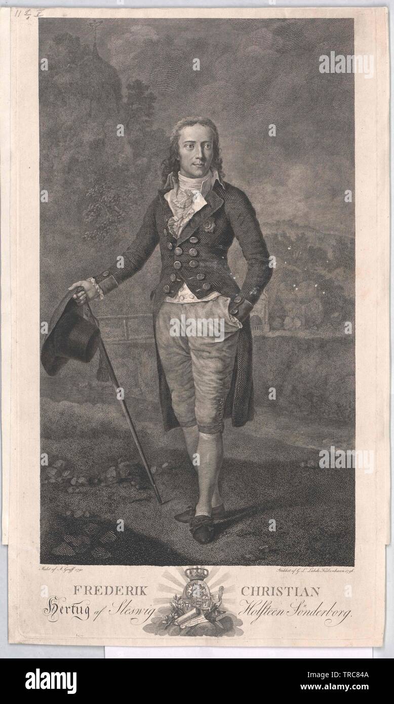 Federico Cristiano II, duca di Schleswig-Holstein-Sonderburg-Augustenburg, Additional-Rights-Clearance-Info-Not-Available Foto Stock