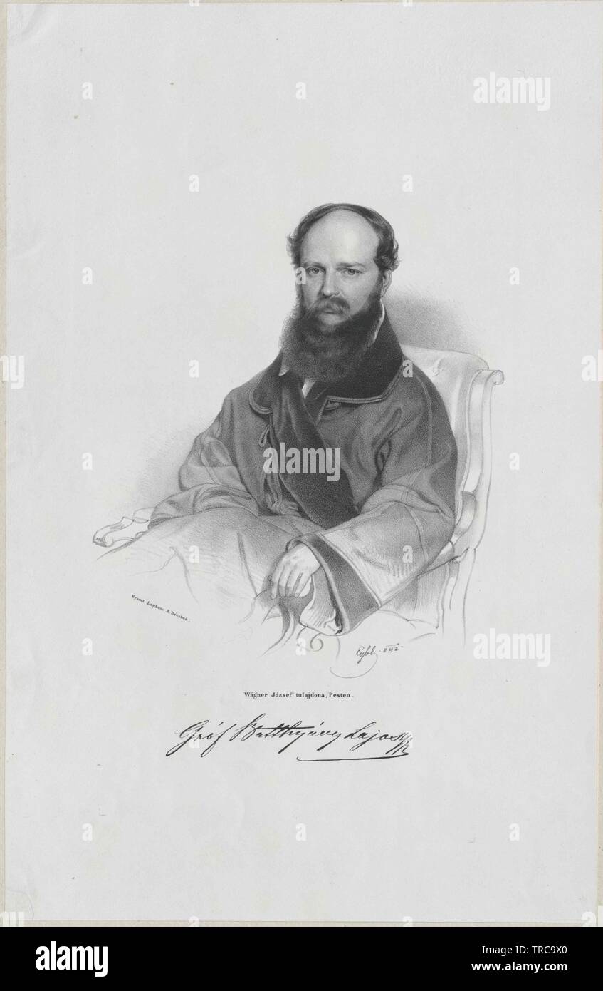 Batthyany, Luigi conte, wedding Ministro nel ministero ungherese della rivoluzione del 1848, Additional-Rights-Clearance-Info-Not-Available Foto Stock