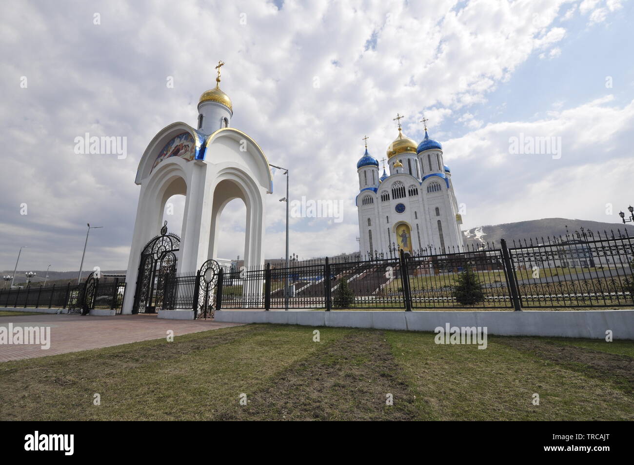 Cattedrale della Natività di Cristo Yuzhno-Sakhalinsk Isola Sakhalin Остров Сахалин Russia Foto Stock