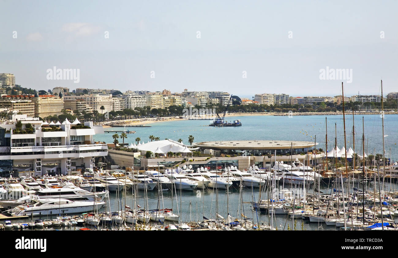 Dal porto di Cannes. Francia Foto Stock