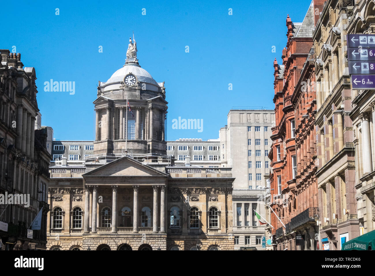 Il Municipio,l'architettura,architectural,design,edificio stile,,stili,Castle Street,città,centro,Liverpool, Merseyside,l'Inghilterra,GB,UK,Gran Bretagna, Foto Stock