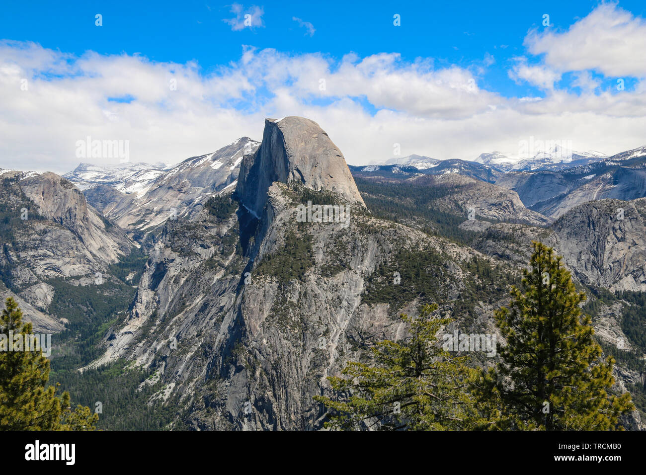 Half Dome, il Parco Nazionale Yosemite in California Foto Stock
