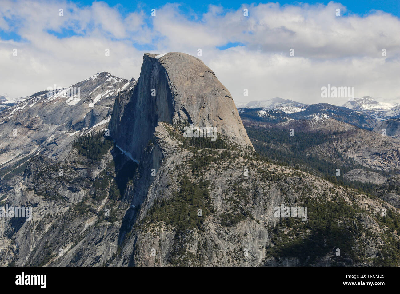 Half Dome, il Parco Nazionale Yosemite in California Foto Stock