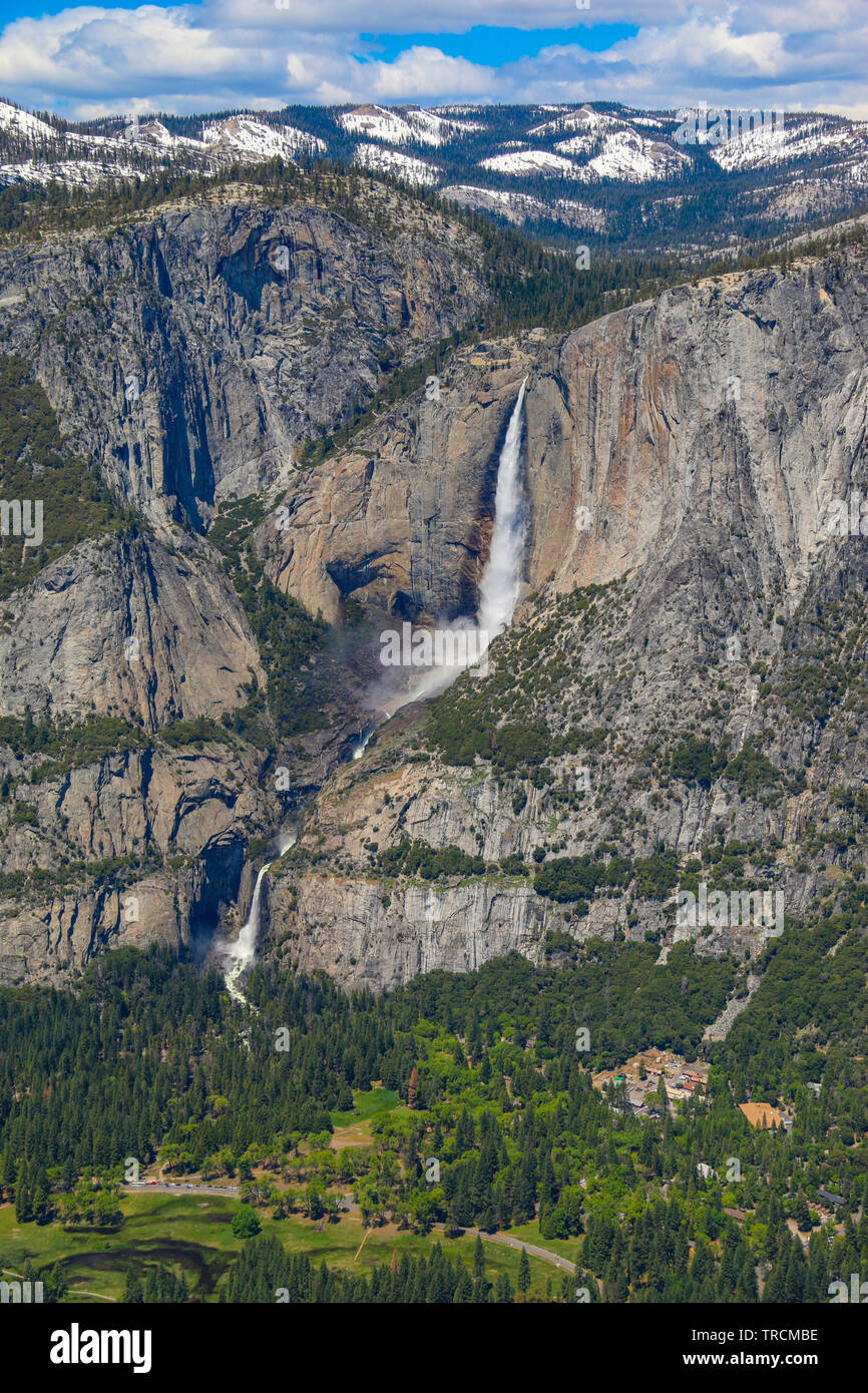 Il parco nazionale di Yosemite Falls, del Parco Nazionale Yosemite in California Foto Stock