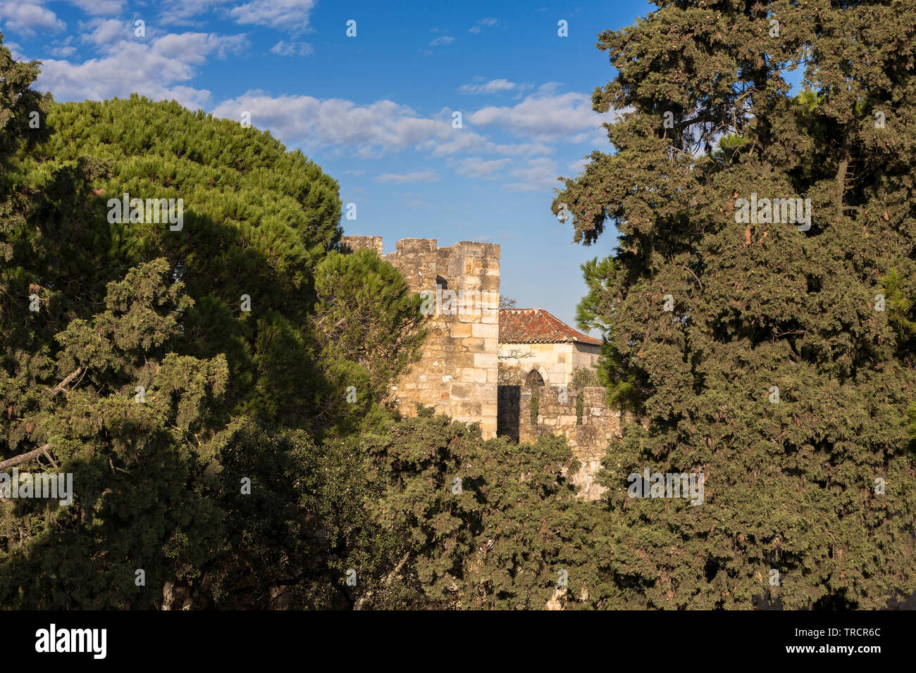 Castelo de São Jorge, Lisbona, Portogallo Foto Stock