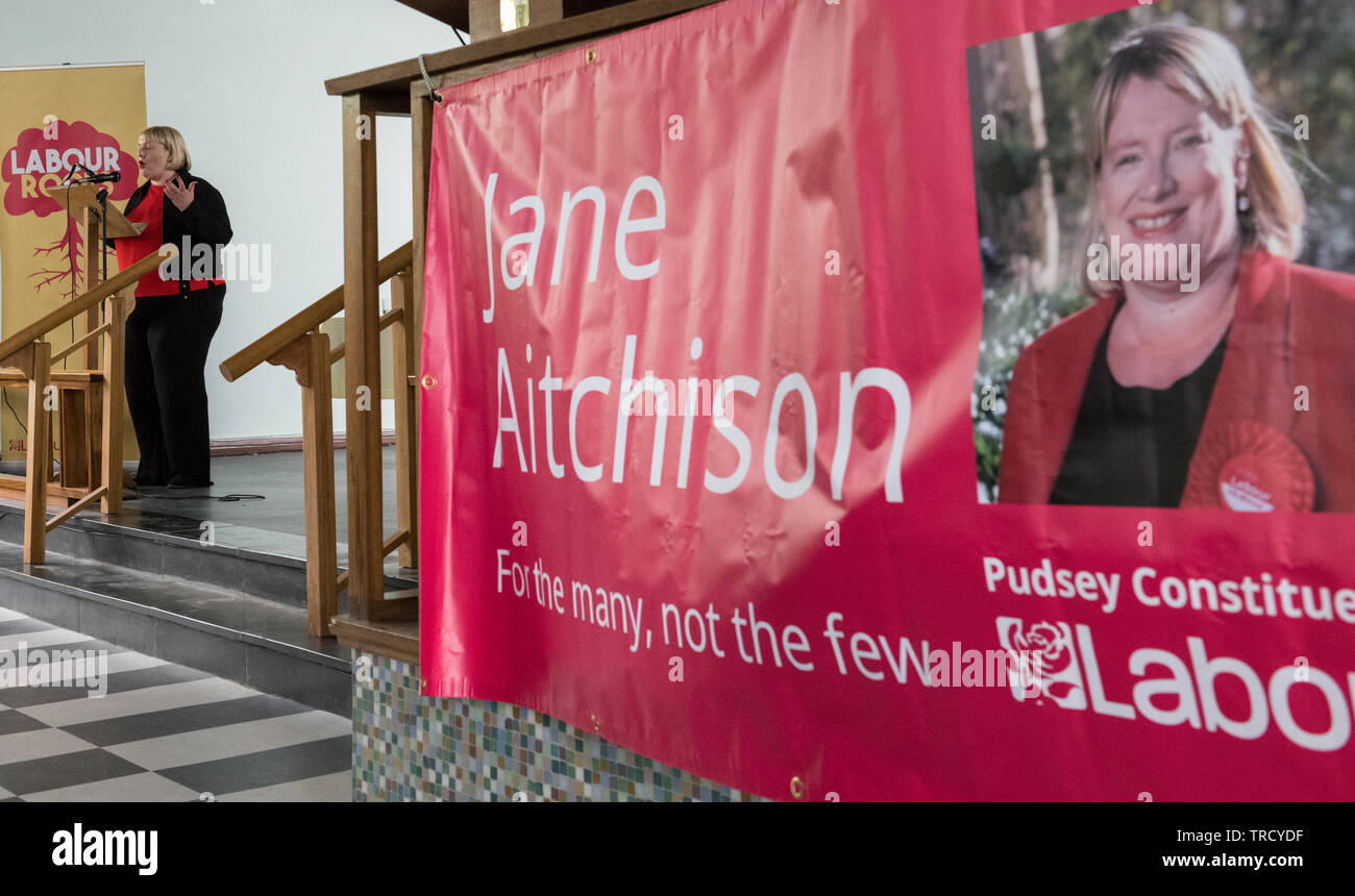 Jane Aitchison fatiche c.p.p. per Pudsey, Leeds Foto Stock