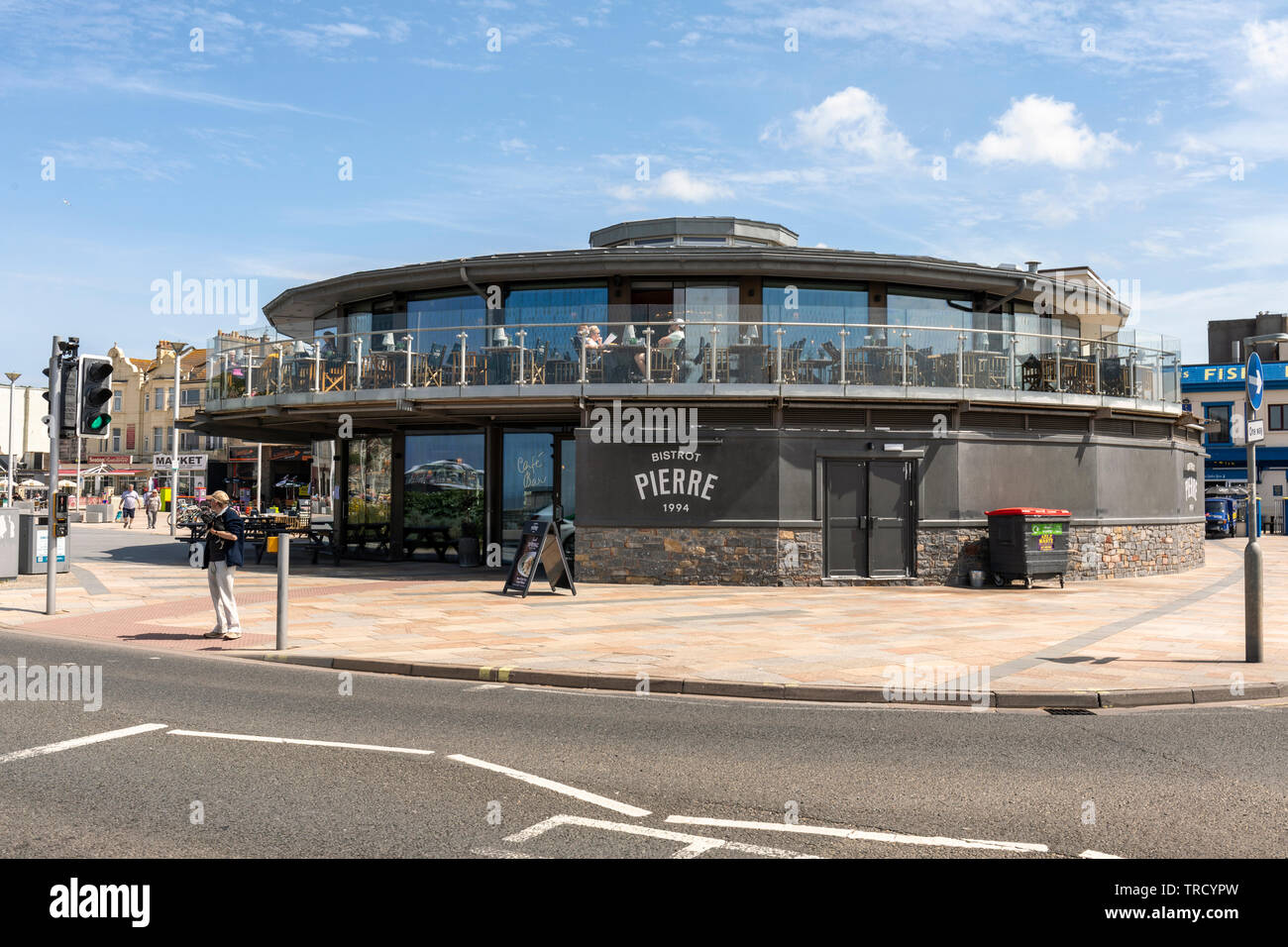 Bistrot Pierre - Ristorante Francese a Weston Super Mare, Somerset, Inghilterra, Regno Unito Foto Stock